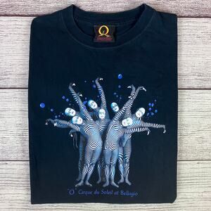 Vintage Keith Haring Design O Cirque Du Soleil at Bellagio Las Vegas T-shirt